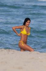 BARBARA NOGUEIRA in Bikini at a Beach in Miami 02/04/2016