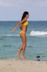 BARBARA NOGUEIRA in Bikini at a Beach in Miami 02/04/2016