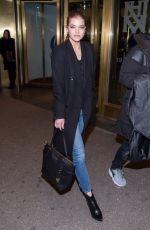 BARBARA PALVIN Leaves Her Hotel in New York 02/13/2016
