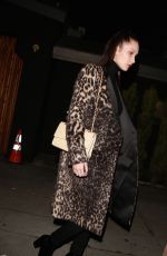 BELLA HADID at Nice Guy in West Hollywood 02/20/2016