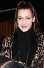 BELLA HADID at Nice Guy in West Hollywood 02/20/2016