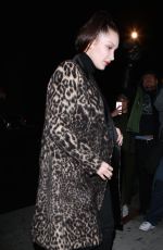 BELLA HADID at Nice Guy in West Hollywood 02/20/2016