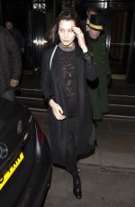 BELLA HADID Leaves The Dorchester Hotel in London 02/23/2016