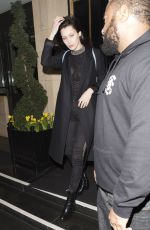 BELLA HADID Leaves The Dorchester Hotel in London 02/23/2016