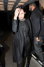 BELLA HADID Leaves The Dorchester Hotel in London 02/23/2016