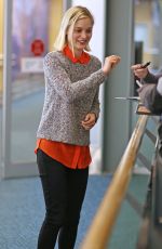 BELLA HEATHCOTE at Airport in Vancouver 02/24/2016