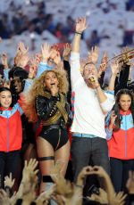 BEYONCE KNOWLES Performs at Pepsi Super Bowl 50 Halftime Show in Santa Clara 02/07/2016