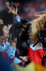 BEYONCE KNOWLES Performs at Pepsi Super Bowl 50 Halftime Show in Santa Clara 02/07/2016