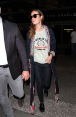 BRIE LARSON at LAX Airport in Los Angeles 02/24/2016