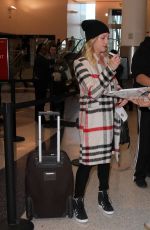 BRITTANY SNOW at LAX Airport in Los Angeles 02/02/2016