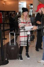 BRITTANY SNOW at LAX Airport in Los Angeles 02/02/2016