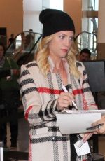 BRITTANY SNOW at LAX Airport in Los Angeles 02/02/2016