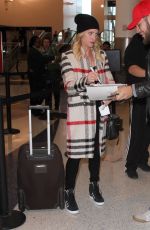 BRITTANY SNOW at LAX Airport in Los Angeles 02/02/2016