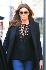 CAITLYN JENNER Leaves Her Hotel in New York 02/11/2016