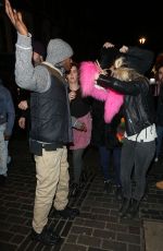 CARA DELEVINGNE Leaves Chiltern Firehouse in London 02/12/2016