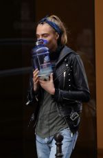 CARA DELEVINGNE Out and About in Paris 02/03/2016