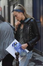 CARA DELEVINGNE Out and About in Paris 02/03/2016