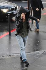 CARA DELEVINGNE Out and About in Paris 02/03/2016