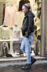 CARA DELEVINGNE Out and About in Paris 02/03/2016