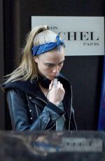 CARA DELEVINGNE Out and About in Paris 02/03/2016