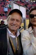 CATHERINE ZETA JONES at Super Bowl 50 in Santa Clara 02/07/2016