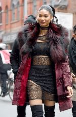 CHANEL IMAN Out and About in New York 02/15/2016