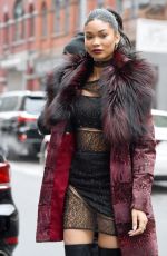CHANEL IMAN Out and About in New York 02/15/2016