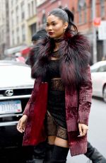 CHANEL IMAN Out and About in New York 02/15/2016