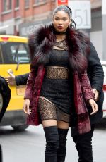CHANEL IMAN Out and About in New York 02/15/2016