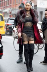 CHANEL IMAN Out and About in New York 02/15/2016