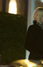 CHARLIZE THERON on the Set of The Coldest City in Berlin 02/09/2016