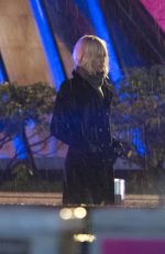 CHARLIZE THERON on the Set of The Coldest City in Berlin 02/09/2016