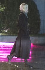 CHARLIZE THERON on the Set of The Coldest City in Berlin 02/09/2016