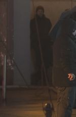 CHARLIZE THERON on the Set of The Coldest City in Berlin 02/09/2016