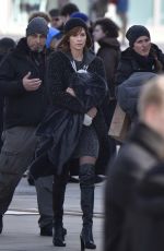 CHARLIZE THERON on the Set of The Coldest City in Berlin 02/10/2016