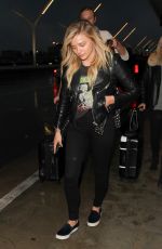 CHLOE MORETZ Arrives at LAX Airport in Los Angeles 02/17/2016