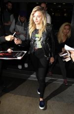 CHLOE MORETZ Arrives at LAX Airport in Los Angeles 02/17/2016