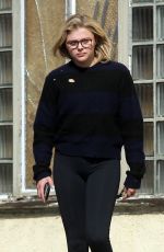 CHLOE MORETZ Out and About Beverly Hills 02/15/2016