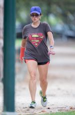 CHRIS BATH Out at a Park in Melbourne 01/28/2016