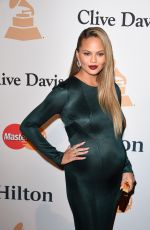 CHRISSY TEIGEN at 2016 Pre-grammy Gala and Salute to Industry Icons in Beverly Hills 02/14/2016