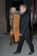 CHRISTIE BRINKLEY Leaves Her Hotel in New York 02/02/2016