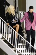 CHRISTINA AGUILERA Leaves 2016 Clive Davis Pre-grammys Gala in Los Angeles 02/15/2016