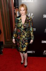 CHRISTINA HENDRICK at Hap and Leonard Premiere Party in New York 02/25/2016