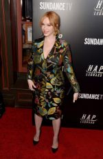 CHRISTINA HENDRICK at Hap and Leonard Premiere Party in New York 02/25/2016