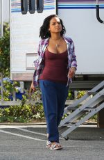 CHRISTINA MILIAN on the Set of Grandfathered in Los Angeles 02/09/2016