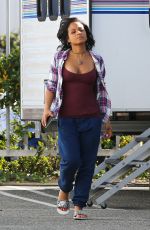 CHRISTINA MILIAN on the Set of Grandfathered in Los Angeles 02/09/2016