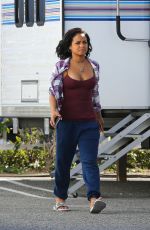 CHRISTINA MILIAN on the Set of Grandfathered in Los Angeles 02/09/2016