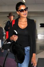 CLAUDIA JORDAN at LAX Airport in Los Angeles 02/09/2016