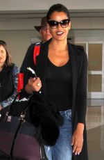 CLAUDIA JORDAN at LAX Airport in Los Angeles 02/09/2016