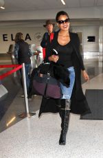 CLAUDIA JORDAN at LAX Airport in Los Angeles 02/09/2016
